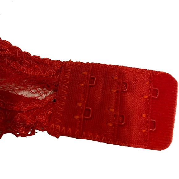 Lace Lingerie Bra/Bralettes Red & Nude Size Small - Picture 5 of 11